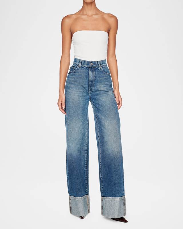 Hepburn Wide-Leg High-Rise Jeans